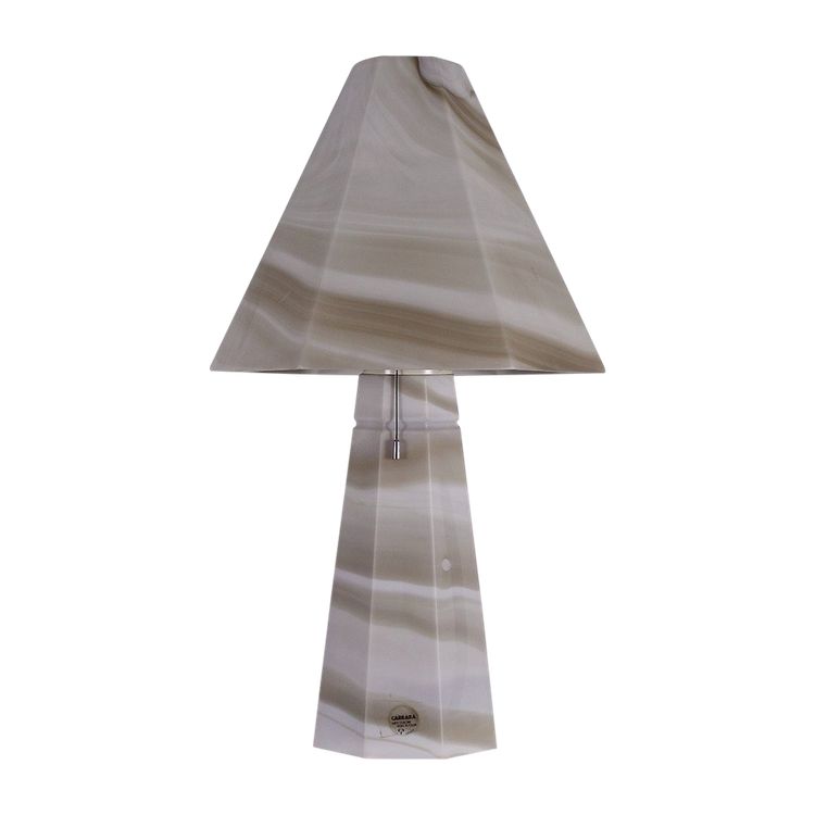 Lampe en verre marbré « Carrara » Peill & Putzler.