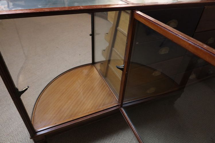 12-drawer store display case