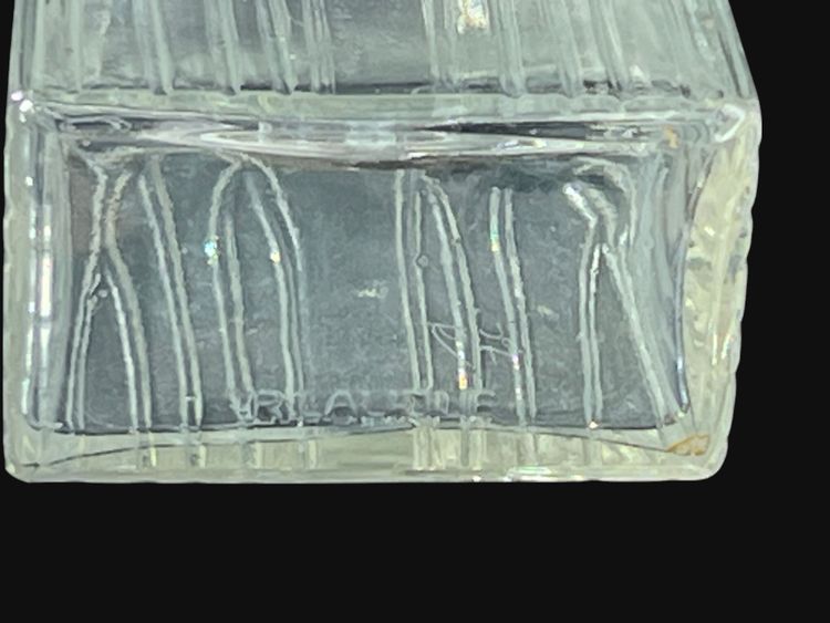 RENÉ LALIQUE 1910 FLACON ANCIEN A LOTION EN VERRE BLANC POUR ROGER GALLET