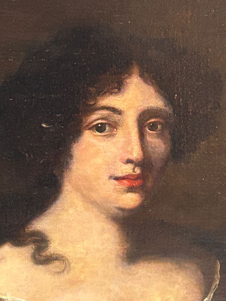 Presumed Portrait of Hortense Mancini after Jacob Ferdinand Voet - Oil on Canvas, 17th Century