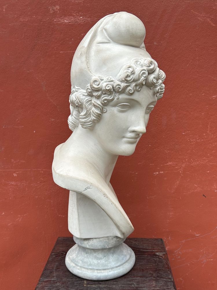 Busto di Paride da Canova (1757-1822) Scultura in gesso XX secolo 