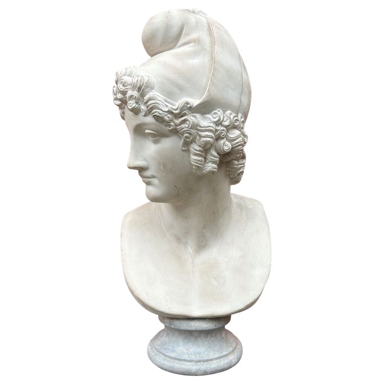 Busto di Paride da Canova (1757-1822) Scultura in gesso XX secolo 