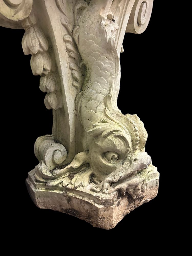 Louis XV Style Wall Fountain in Reconstituted Stone, Early 20th Century