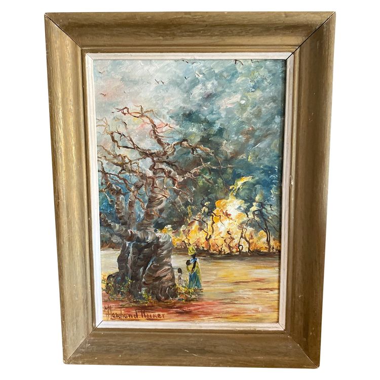Orientalist oil on canvas signed Marchand Roiret.