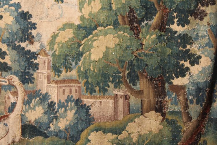  Verde con uccelli, arazzo di Aubusson, fine XVII-inizio XVIII secolo
