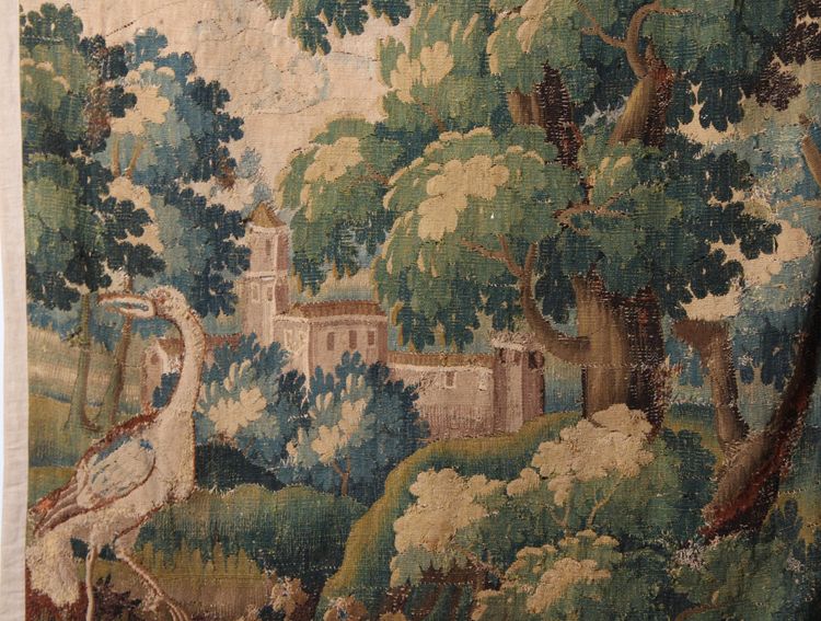  Verde con uccelli, arazzo di Aubusson, fine XVII-inizio XVIII secolo