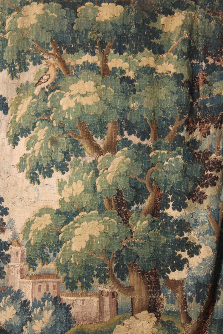  Verde con uccelli, arazzo di Aubusson, fine XVII-inizio XVIII secolo