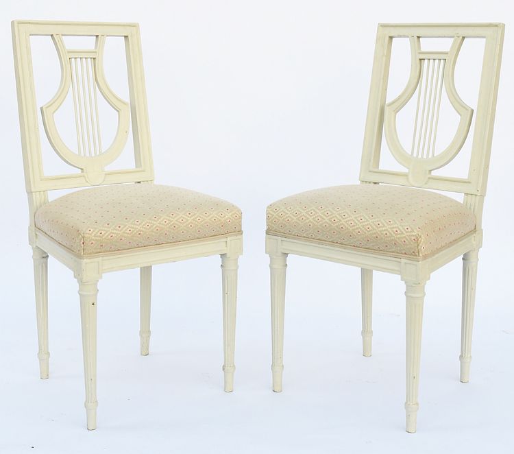 8 modern lyre chairs