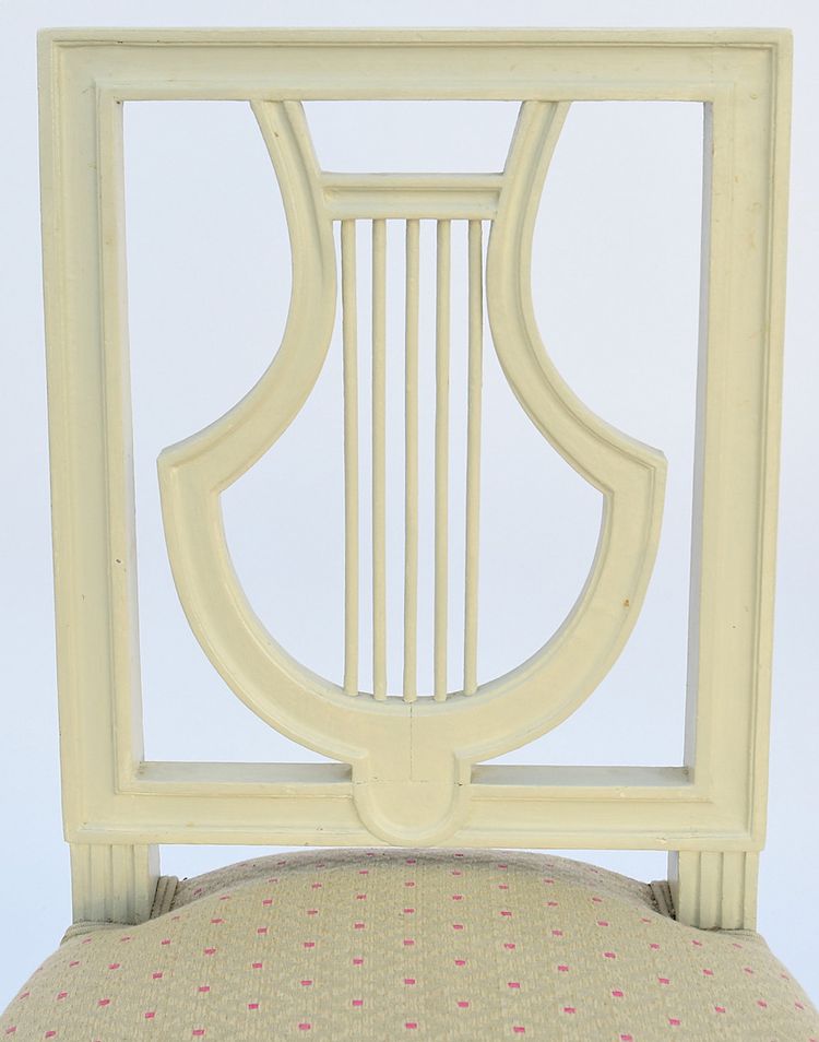 8 modern lyre chairs