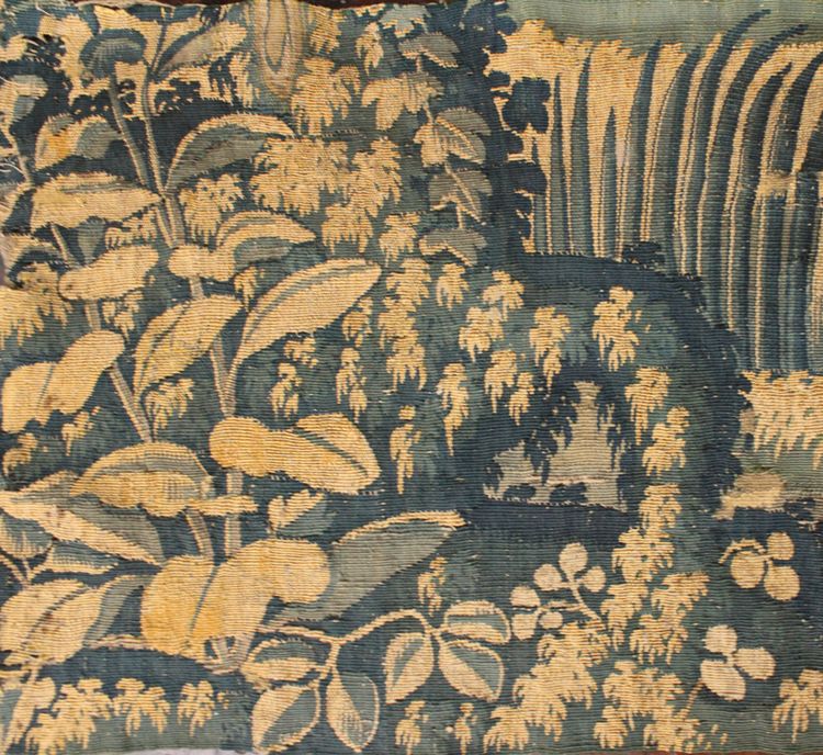 Fragment of a tapestry "Verdure with Ducks", Brussels workshop, mid-16th century