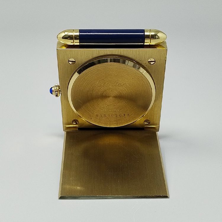 1990s Gorgeous Cartier Alarm Clock Pendulette. Made in Swiss
