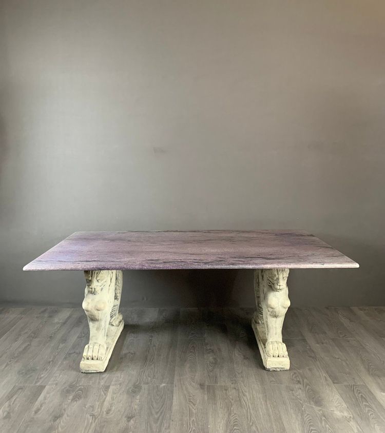 20th Century Marble Dining Table or Desk