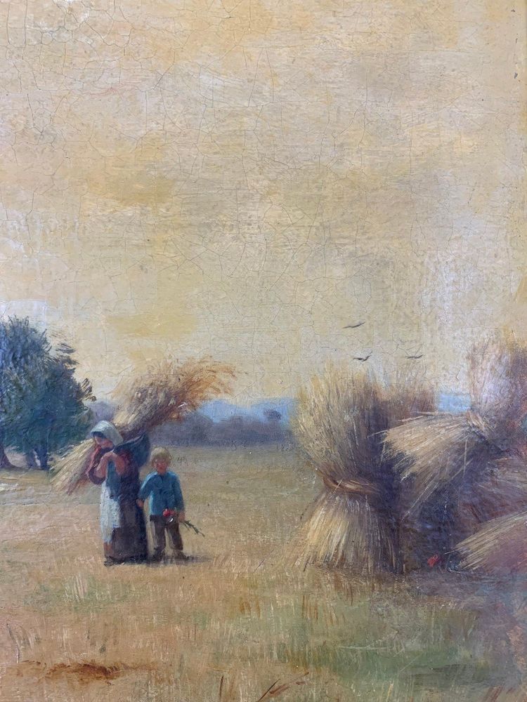 Tableau l'Huile Sur Toile Paul Emile Felix Raissiguier XIXe Siècle
