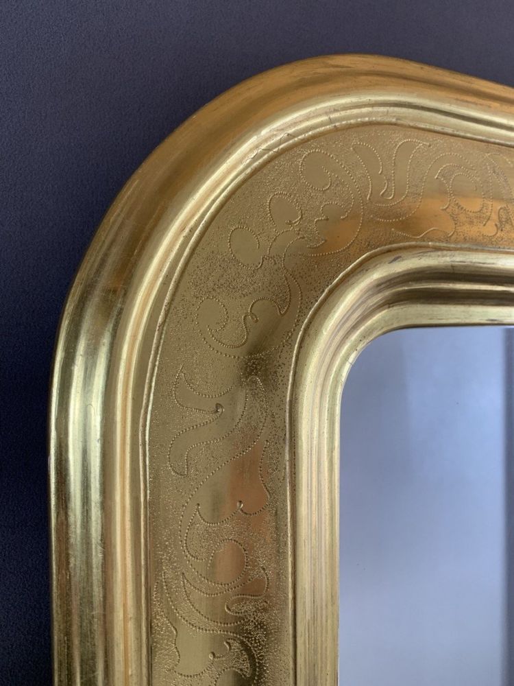 Miroir Rectangulaire En Bois Doré De Style Classique
