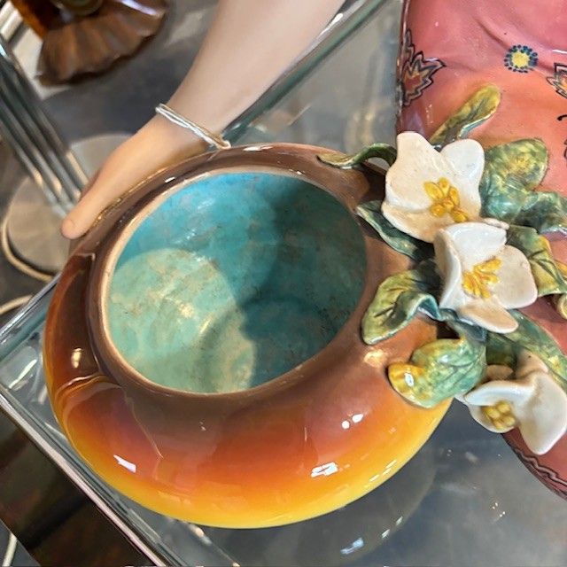 Grande scultura  “ Noa Noa “Le Bertetti Torino anni 30 . H 42 L50 prof 30