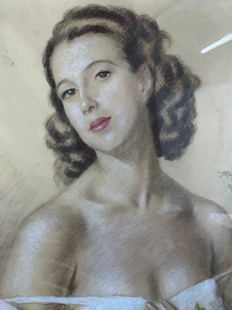 Female Portrait Pastel 1939