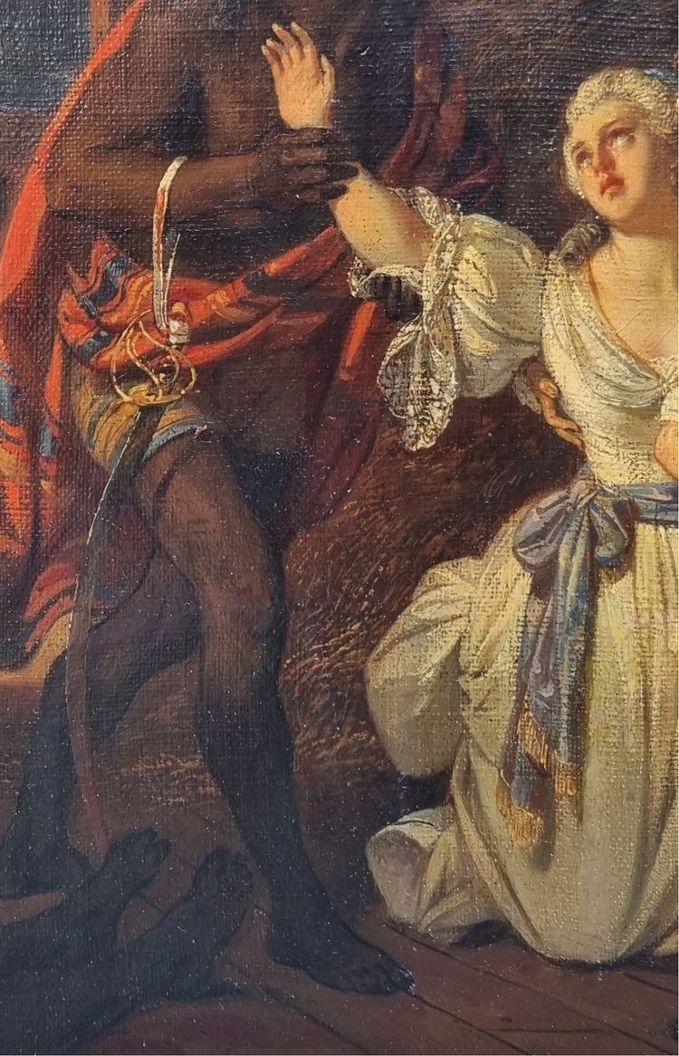 Eugène DEVERIA - Scene from the revolt of Saint Domnigue