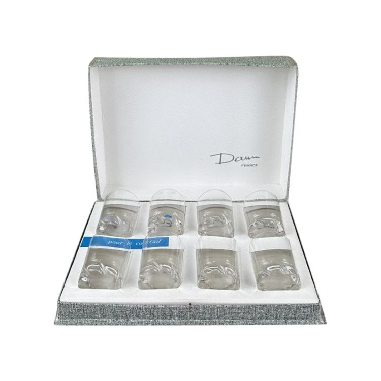 Set di bicchieri da cocktail Daum France del XX secolo