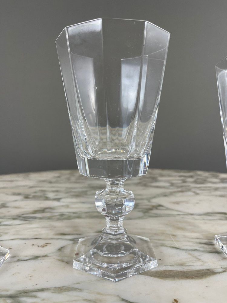 Ensemble De Verres En Cristal De Sèvres 33 Pièces