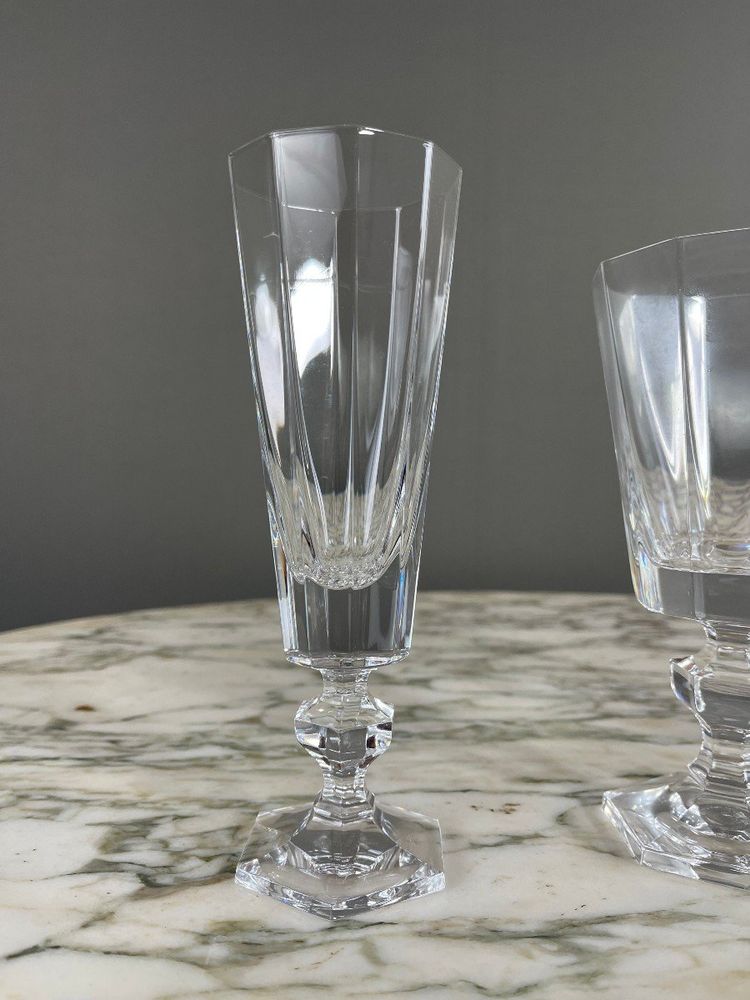 Ensemble De Verres En Cristal De Sèvres 33 Pièces