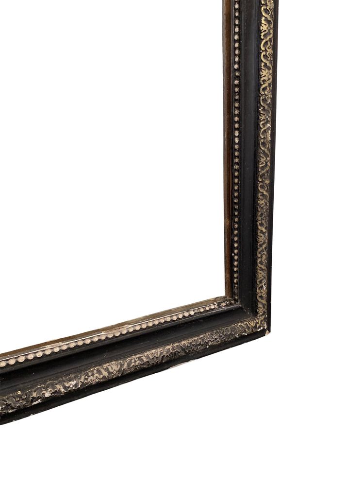 19th century Louis Philippe mirror in painted wood - 50cm x 62cm