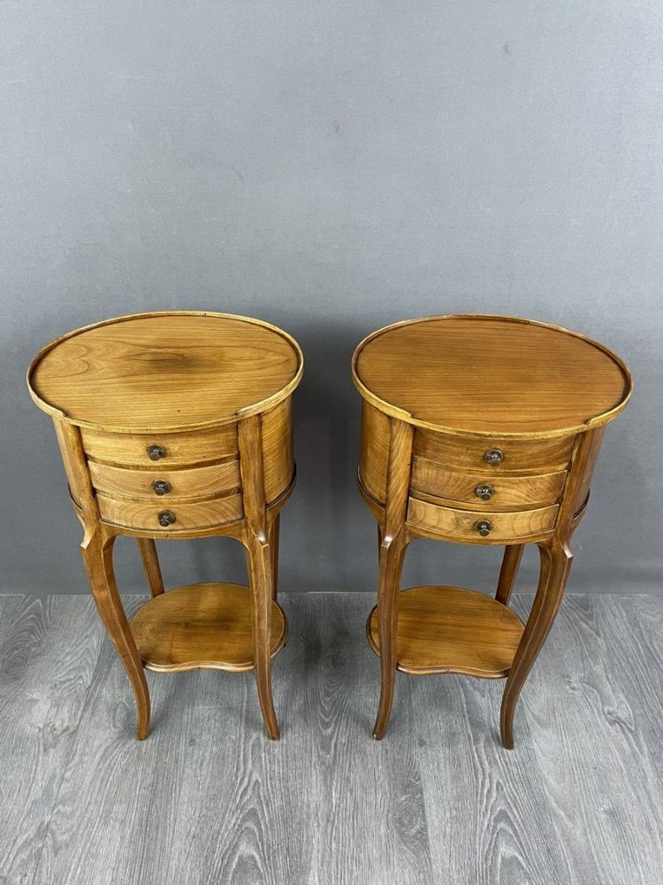 Paire De Chevets Tables De Nuit XXe Siècle
