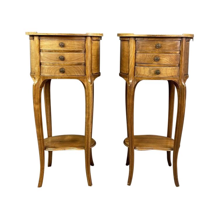 Paire De Chevets Tables De Nuit XXe Siècle