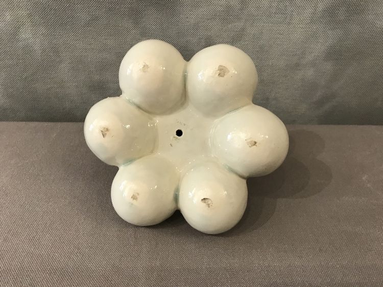 19th century earthenware egg holder