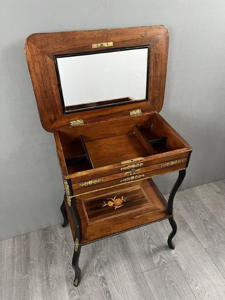 Table D’appoint à Bijoux De Style Napoléon III XIXe Siècle