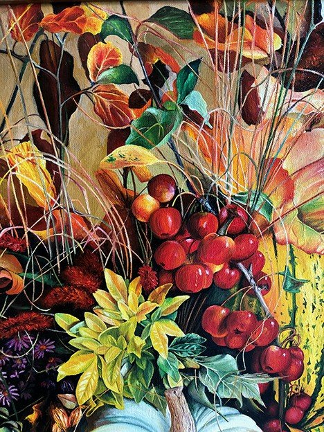 Bijn, oil on canvas. Still life XXth, signed and dated 6.98