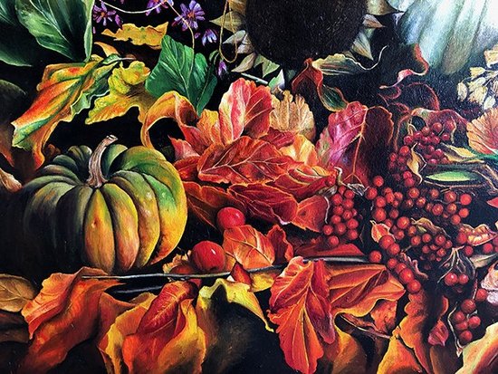 Bijn, oil on canvas. Still life XXth, signed and dated 6.98