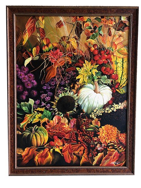 Bijn, oil on canvas. Still life XXth, signed and dated 6.98