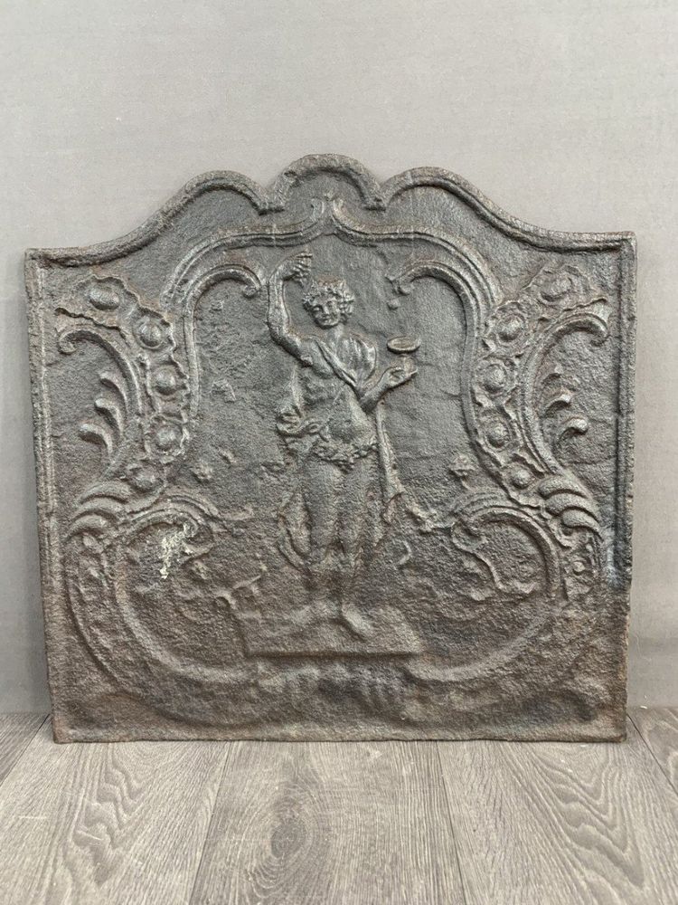 Ensemble De Cheminée En Fonte XIXe Siècle