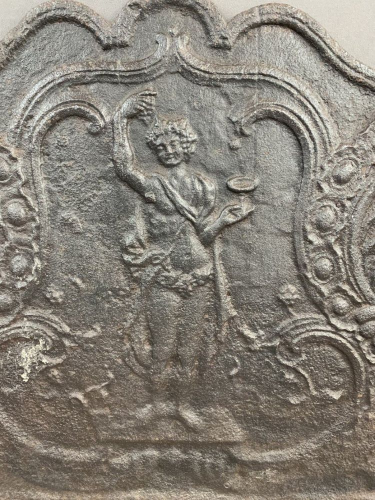 Ensemble De Cheminée En Fonte XIXe Siècle