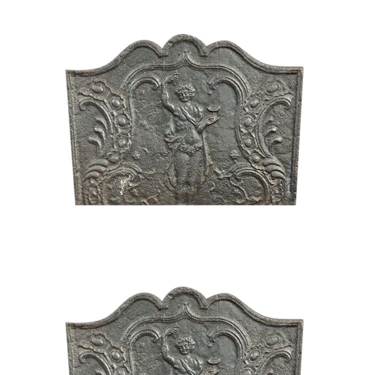 Ensemble De Cheminée En Fonte XIXe Siècle
