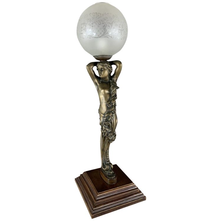 Klassische Tischlampe aus Bronze XX Jahrhundert