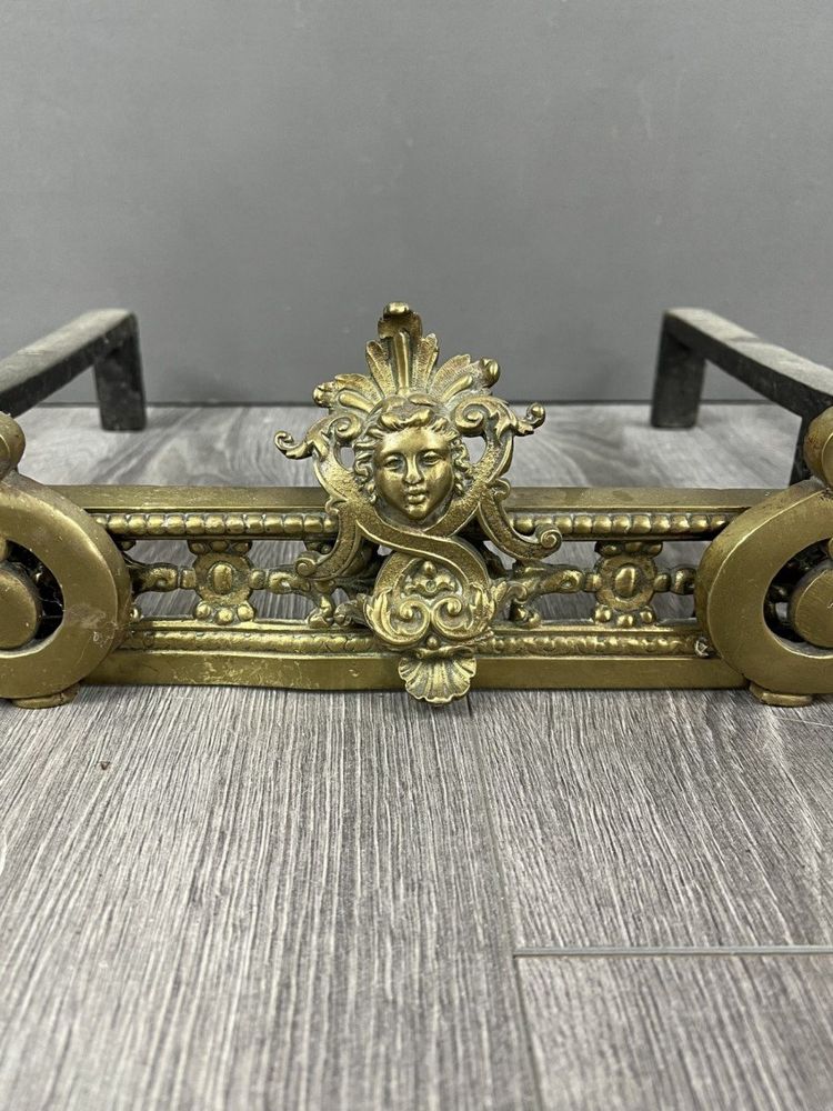 Exceptional Bronze Chenets Louis XVI Style XIXth Century