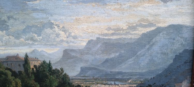 Bonaventure LAURENS - Vue de Grenoble depuis le chemin  vers la Grand Chatreuse