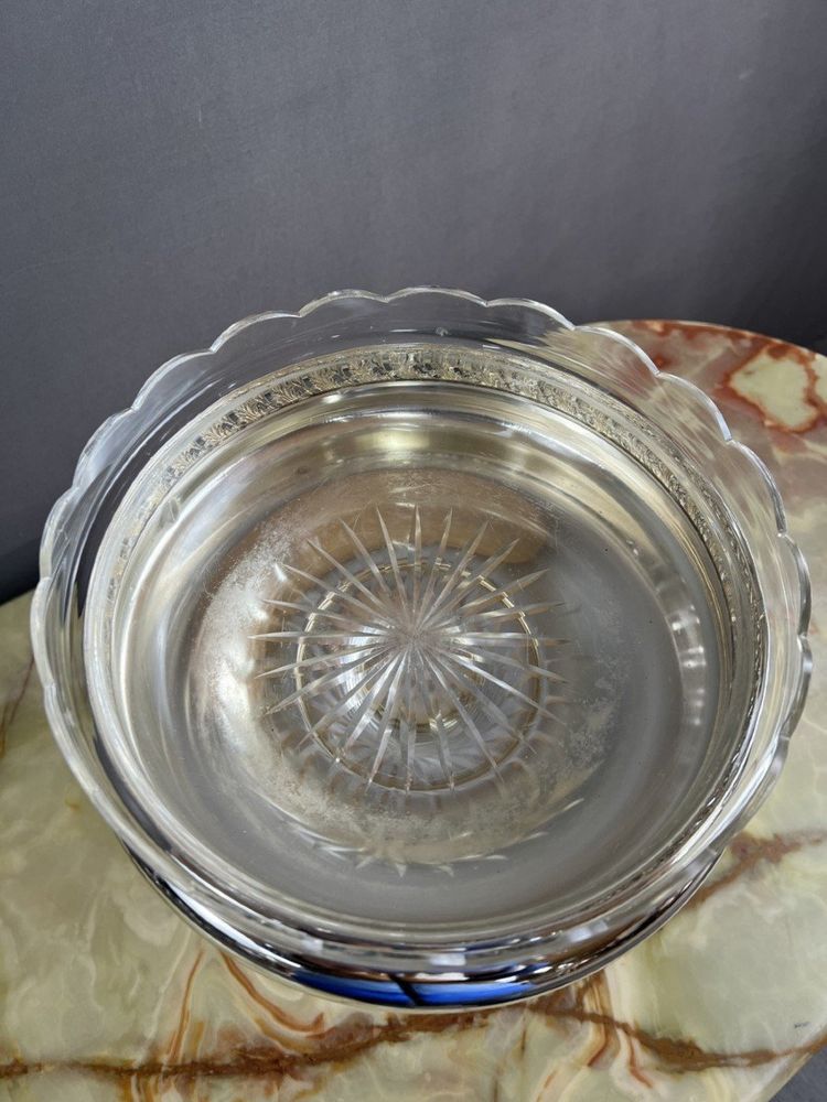 Coupe En Cristal De Baccarat Et Métal Argenté XIXe Siècle