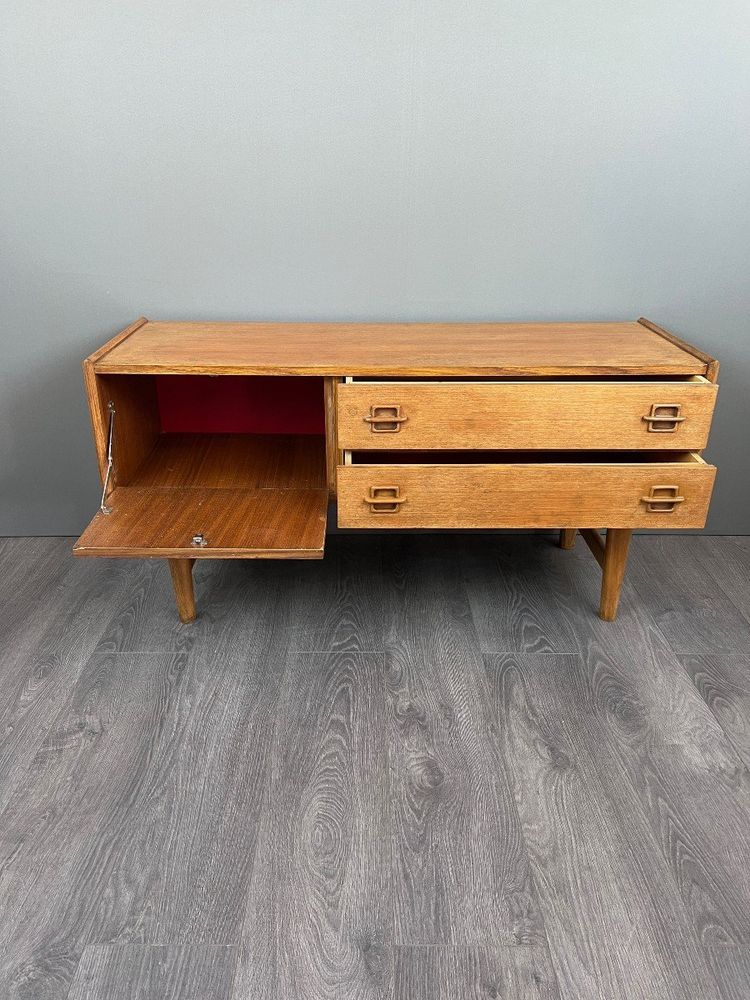 Enfilade Scandinave Danoise En Teck Vintage 1960, XXe Siècle