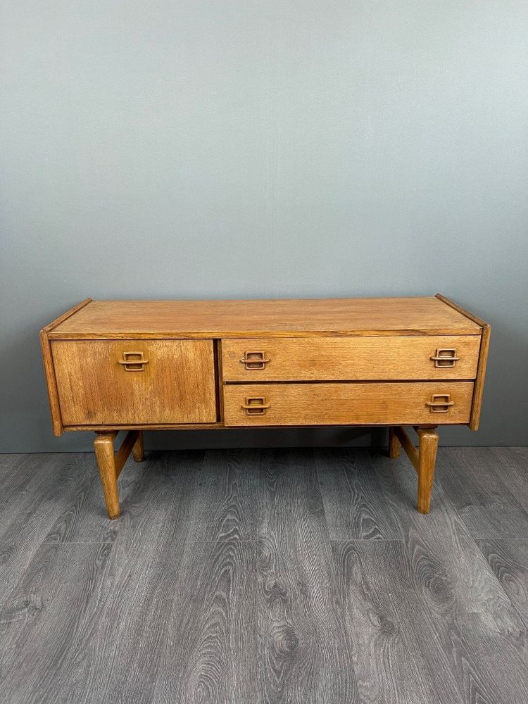 Enfilade Scandinave Danoise En Teck Vintage 1960, XXe Siècle