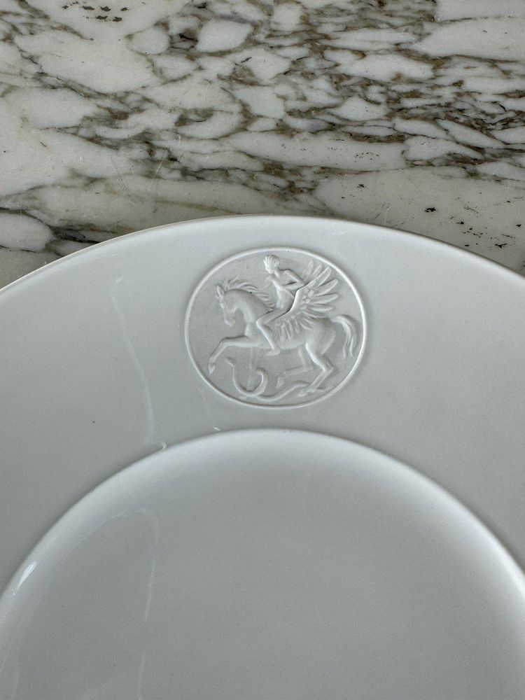 Service Plat Et Assiettes à Dessert En Porcelaine Kmp Berlin, 20th Century