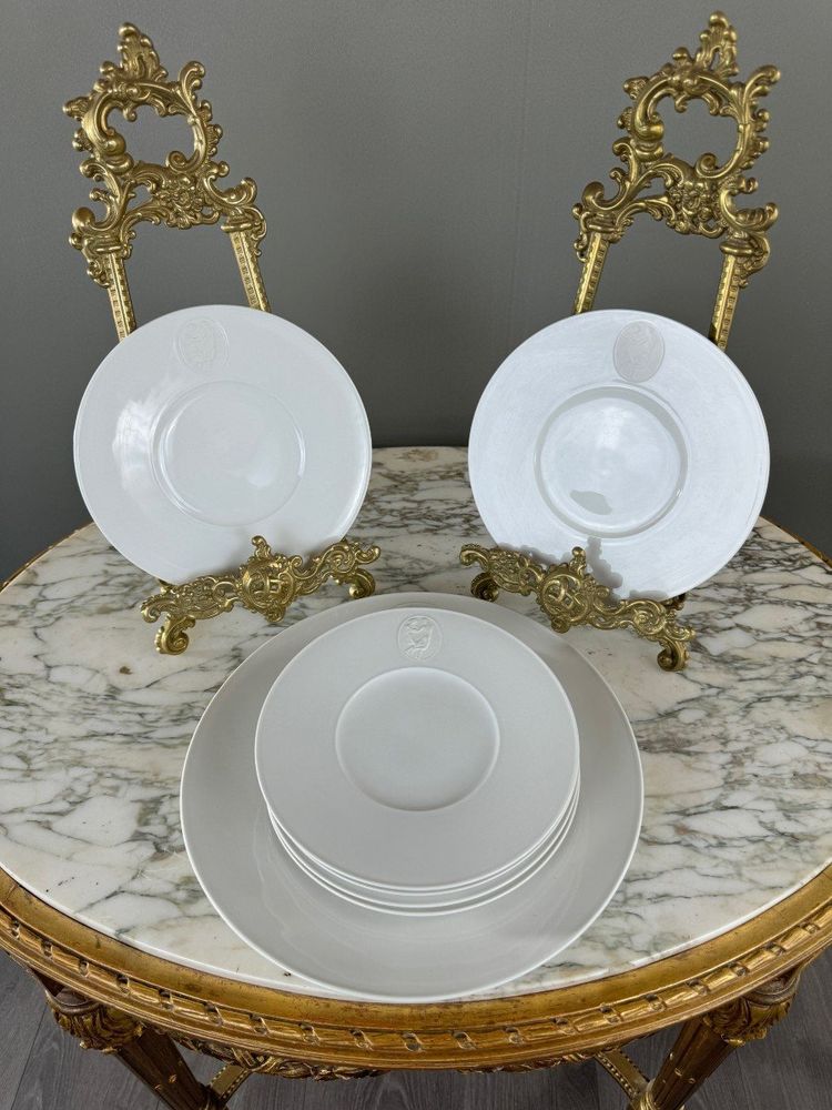 Service Plat Et Assiettes à Dessert En Porcelaine Kmp Berlin, 20th Century