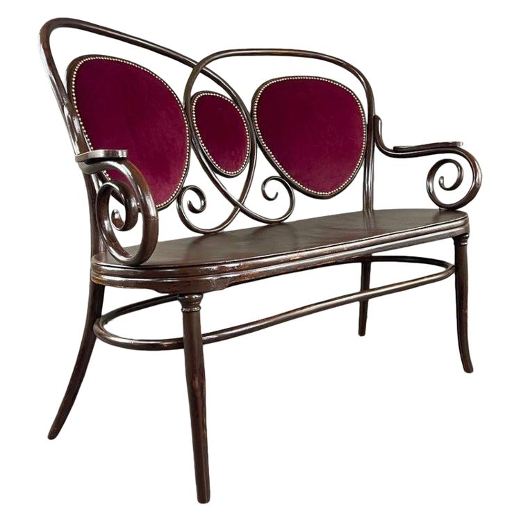 Canapé De Style Art Nouveau Par Thonet, XXe Siècle