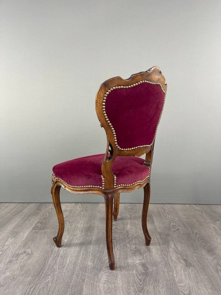 Louis XV Style Chair And Footrest Set, 19th Century