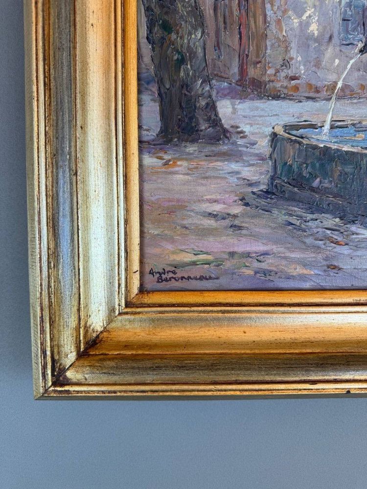 Gemälde Öl Auf Leinwand Signiert André Beronneau, 20. Jahrhundert