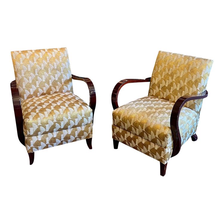 Pair of Mid-Century Armchairs, 20th Century
