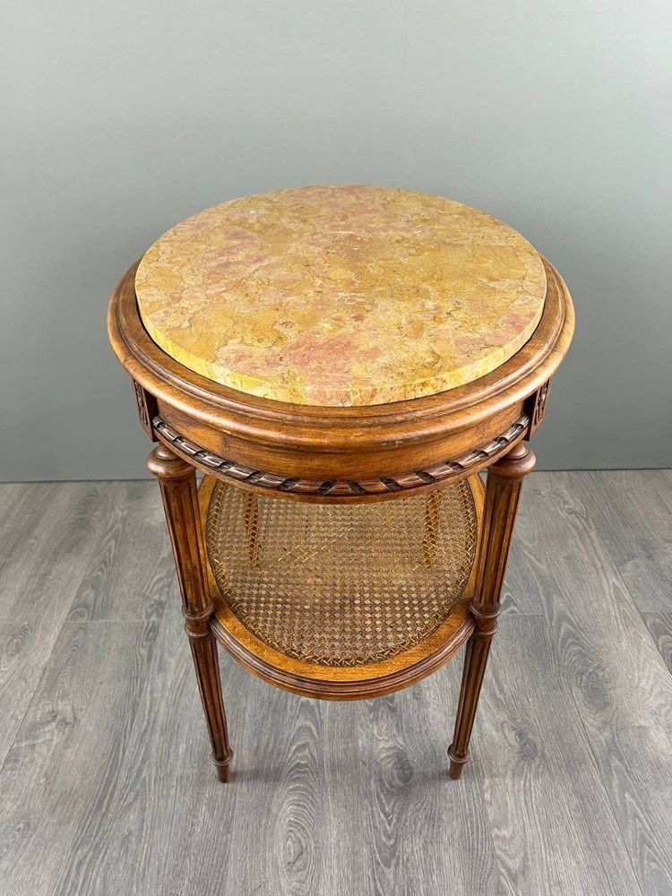Louis XVI Side Table, Pedestal Table, Late 19th Century