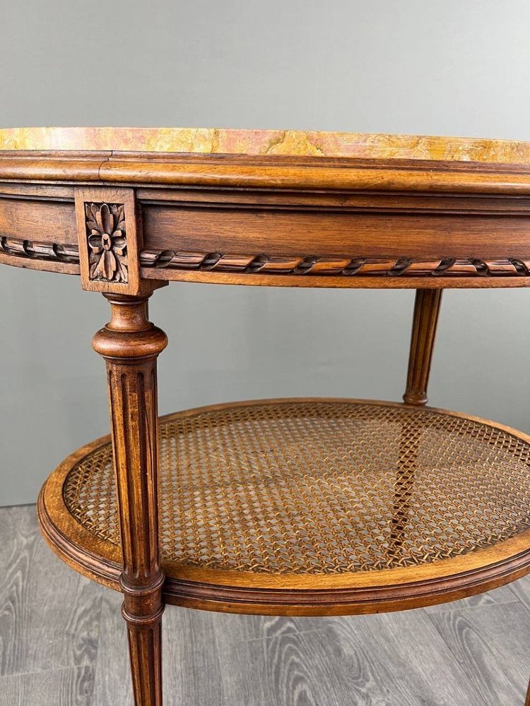 Louis XVI Side Table, Pedestal Table, Late 19th Century