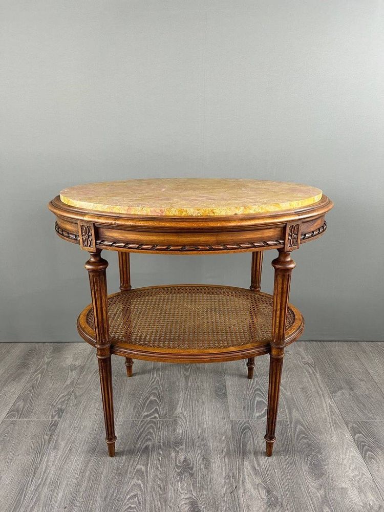 Louis XVI Side Table, Pedestal Table, Late 19th Century